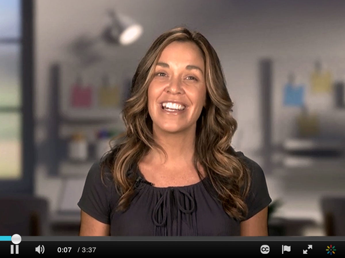 Screenshot of Dr. Katie Flanagan in course intro video