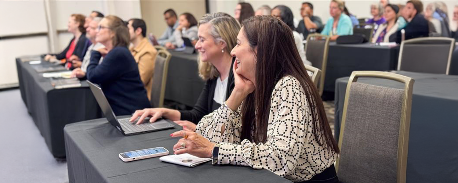 Photo of conference attendees at the UCF AI Conference