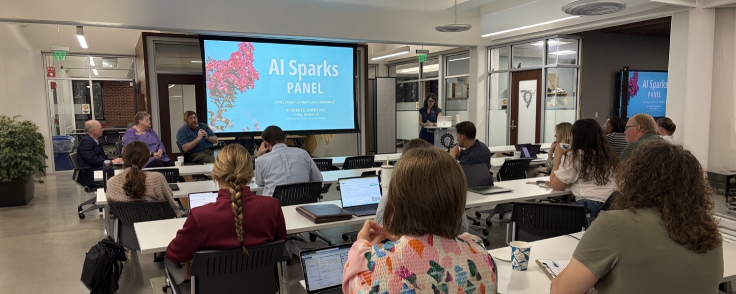 Photo of the AI Sparks panel