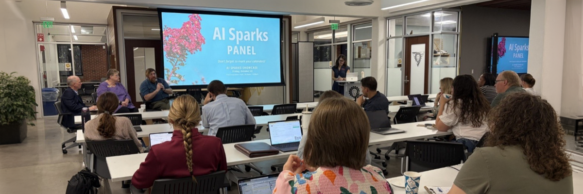 Photo of the AI Sparks panel