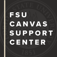 Graphic that reads FSU Canvas Support Center