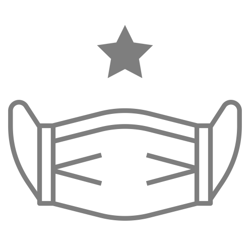 icon of mask with one star