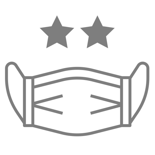 icon of mask with three stars